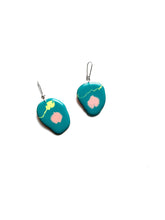 Load image into Gallery viewer, Memoria Doble Earrings Turquoise Orange