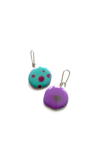 Memoria Doble Earrings Turquoise Purple
